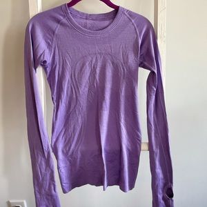 Lululemon long sleeve swiftly purple size 4
